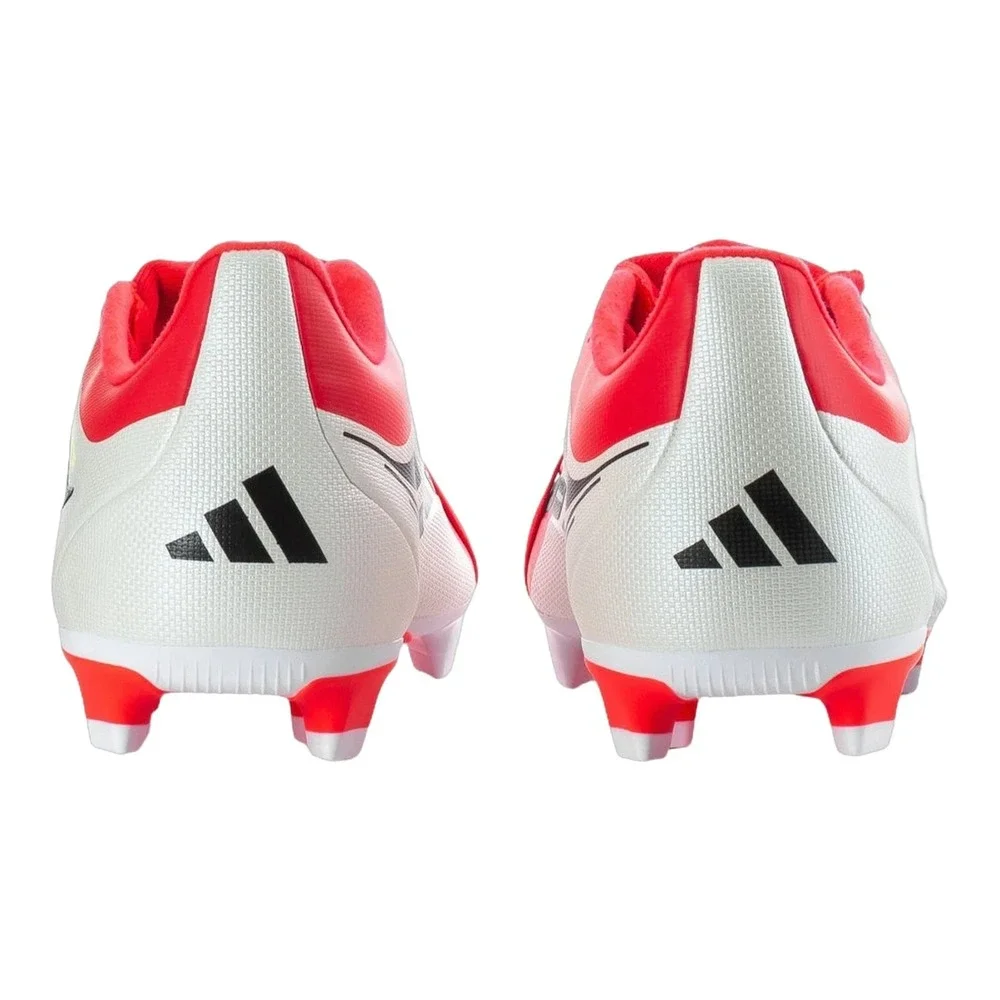 Mens Size 9.5-ADIDAS PREDATOR CLUB FT FG/MG Soccer Cleats White/Red/Black JS0346